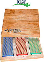 Load image into Gallery viewer, 3-6-in. Diamond Whetstone Models Sharpener in Hard Wood Box
