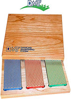 3-6-in. Diamond Whetstone Models Sharpener in Hard Wood Box