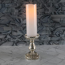 Load image into Gallery viewer, Richland Wavy Top Flameless LED Pillar Candle White 3&quot; x 9&quot;
