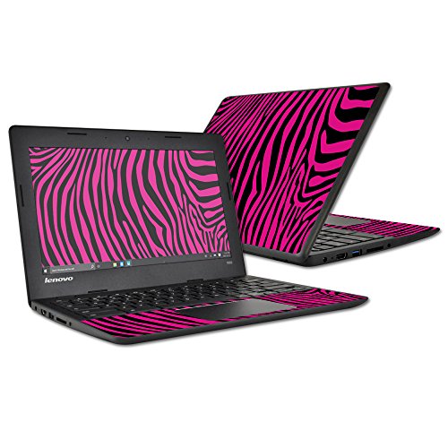 MightySkins Skin Compatible with Lenovo 100s Chromebook wrap Cover Sticker Skins Pink Zebra