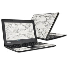 Load image into Gallery viewer, MightySkins Skin Compatible with Lenovo 100s Chromebook wrap Cover Sticker Skins White Marble
