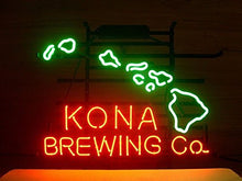 Load image into Gallery viewer, QUEEN SENSE Kona Brewing real neon glass tube Neon Light Sign 24&#39;&#39;x20&#39;&#39;Q57
