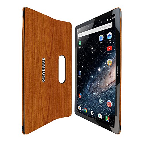 Skinomi Light Wood Full Body Skin Compatible with Samsung Galaxy View (18.4 inch)(Full Coverage) TechSkin with Anti-Bubble Clear Film Screen Protector