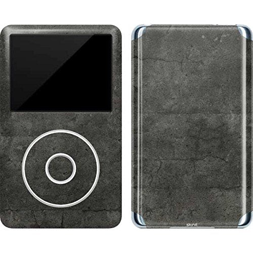 Skinit Decal MP3 Player Skin Compatible with iPod Classic (6th Gen) 80GB - Officially Licensed Originally Designed Dark Iron Grey Concrete Design