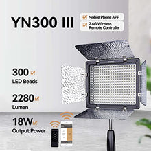 Load image into Gallery viewer, YONGNUO YN300 III YN-300 III LED Video Light Panel Adjustable Color Temperature Bi Color 3200K-5600K
