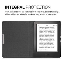 Load image into Gallery viewer, kwmobile Case Compatible with Kobo Aura H2O Edition 1 - PU Leather and Canvas e-Reader Cover - Dark Red/Black
