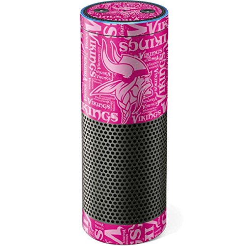 Skinit Decal Audio Skin Compatible with Amazon Echo Plus - Officially Licensed NFL Minnesota Vikings - Blast Pink Design
