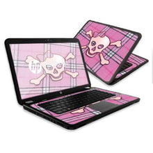 Load image into Gallery viewer, MightySkins Skin Compatible with HP Pavilion G6 Laptop with 15.6&quot; Screen wrap Sticker Skins Pink Bow Skull
