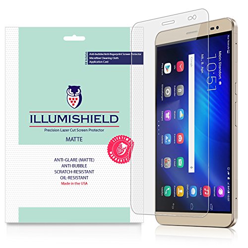 iLLumiShield Matte Screen Protector Compatible with Huawei MediaPad X2 (3-Pack) Anti-Glare Shield Anti-Bubble and Anti-Fingerprint PET Film