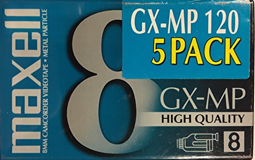 Maxell GX-MP 8mm 120 Minute Camcorder Videotapes (5-pack)