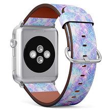 Load image into Gallery viewer, Compatible with Big Apple Watch 42mm, 44mm, 45mm (All Series) Leather Watch Wrist Band Strap Bracelet with Adapters (Mermaid Galaxy)
