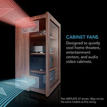 Load image into Gallery viewer, AC Infinity AIRPLATE S1, Quiet Cooling Fan System 4&quot; with Speed Control, for Home Theater AV Cabinets
