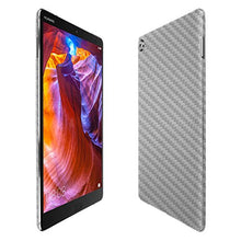 Load image into Gallery viewer, Skinomi Silver Carbon Fiber Full Body Skin Compatible with Huawei Mediapad M5 8.4 (Full Coverage) TechSkin with Anti-Bubble Clear Film Screen Protector
