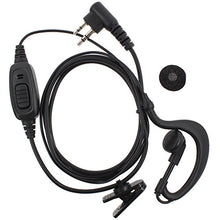 Load image into Gallery viewer, TENQ G Shape Earpiece Headset PTT for 2 PIN HYT Hytera Radio Hyt850 TC2100 TC300 TC500 TC518 TC600 TC610 TC620 TC700 TC900
