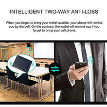 Load image into Gallery viewer, Clever Anti-Lost Wallet with Alarm, Bluetooth, Position Record (via Phone GPS) Tracker Item Finder, Bifold Cowhide Leather Locator Intelligent Trackable Minimalist Purse (Dark Blue, Horizontal)
