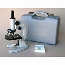 Load image into Gallery viewer, AmScope M60A-ABS-PS25 Beginner Microscope Kit, Mirror Illumination, WF10x and WF16x Eyepieces, 40x-640x Magnification, Includes Case and Set of 25 Prepared Slides
