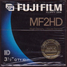 Load image into Gallery viewer, Fuji Film Floppy Disk MF2HD 3.1/2 QTY 10
