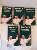 Lot of 5 Pope John Paul II VHS Tapes ~ You are Gods Gifts to The World VHS, You are My Hope VHS, Family Be Yourself VHS, On This Rock VHS, Let There Be Peace VHS
