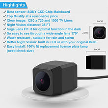 Load image into Gallery viewer, HD Color CCD Waterproof Vehicle Car Rear View Backup Camera, 170 Viewing Angle Reversing Camera for BMW 1/2/3/4/5/7/M Series X1 X3 X4 X5 X6 F18 F35 F45 F46 F48 F80 520Li 525Li (NO.2 HD Camera)
