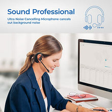 Load image into Gallery viewer, Leitner LH380  Wireless DECT Office Headset with Bluetooth for Desk Phone, Computer and Bluetooth Device  Works with 99% of Landline Phones, PCs, and Cell Phones (USB, Phone Jack, and Bluetooth)
