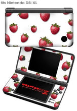 Load image into Gallery viewer, Nintendo DSi XL Skin - Strawberries on White

