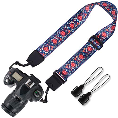 Elvam Adjustable Camera Belt Strap Compatible for DSLR/SLR/DC/Instant Camera, B