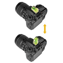 Load image into Gallery viewer, Hot Shoe Level, 4Pack ChromLives Hot Shoe Bubble Level Camera Hot Shoe Cover 2 Axis Bubble Spirit Level Compatible with DSLR Film Camera Canon Nikon Olympus,Combo Pack - 2 Axis and 1 Axis
