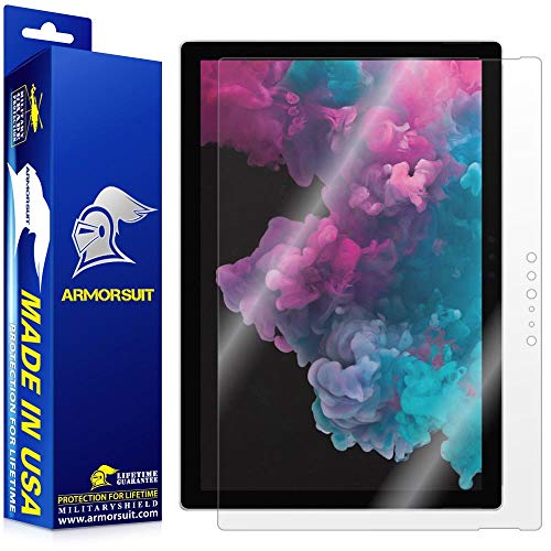 Armor Suit MilitaryShield Screen Protector For Microsoft Surface Pro 6 - [Max Coverage] Anti-Bubble HD Clear Film