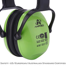 Load image into Gallery viewer, Amplim Hearing Protection Earmuff for Toddlers Kids Teens Adults - American ANSI, European CE, and Australian Standards Certified - Green
