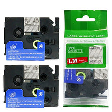 Load image into Gallery viewer, 2/Pack LM Tapes - LMe-145 Premium 3/4&quot; White Print on Clear Label Compatible with Brother TZe145 P-Touch Tape Includes Tape Color/Size Guide. Replaces TZe-145 18mm 0.7 Laminated
