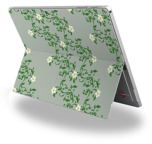 Victorian Design Green - Decal Style Vinyl Skin fits Microsoft Surface Pro 4 (Surface NOT Included)