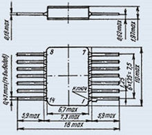 Load image into Gallery viewer, 522KN2B Analogue 74C908 IC/Microchip USSR 1 pcs
