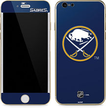 Load image into Gallery viewer, Skinit Decal Phone Skin Compatible with iPhone 6/6s - Officially Licensed NHL Buffalo Sabres Solid Background Design
