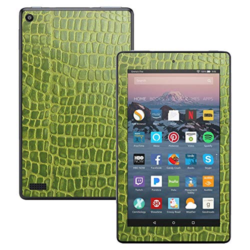 MightySkins Skin Compatible with Amazon Kindle Fire 7 (2017) - Croc Skin | Protective, Durable, and Unique Vinyl Decal wrap Cover | Easy to Apply, Remove, and Change Styles | Made in The USA