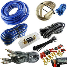 Load image into Gallery viewer, Cecideal Blue 4 Gauge Premium Power Wire Wiring KIT 3000W ANL Install CAR Amplifier
