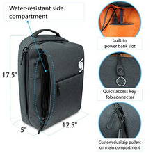 Load image into Gallery viewer, Modern Style Black Laptop Backpack Business Travel USB Charging Water Resistant Materials - Grand Sierra Designs (Black)

