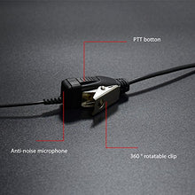 Load image into Gallery viewer, M head Earpiece Headset PTT With Mic for 2-pin Motorola Two Way Radio 10 pack
