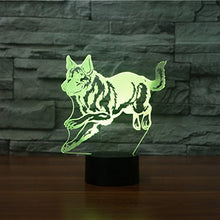 Load image into Gallery viewer, 3D Snow Wolf Night Light Illusion Lamp 7 Color Change LED Touch USB Table Gift Kids Toys Decor Decorations Christmas Valentines Gift
