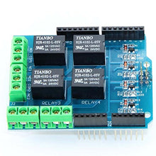 Load image into Gallery viewer, 1 pcs lot Expansion board 5V 4 channel relay module Relay Shield
