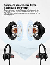 Load image into Gallery viewer, Bluetooth Headphones,Wireless Earbuds IPX7 Waterproof Sports Earphones 10H Playtime with Mic HD Stereo Sound Sweatproof in-Ear Earbuds Noise Cancelling Headsets Gym Running Workout
