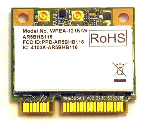 SparkLAN WPEA-121N/802.11a/n/b/g 2x2 MIMO/PCI-Express Half-Size MiniCard (Atheros AR9382)