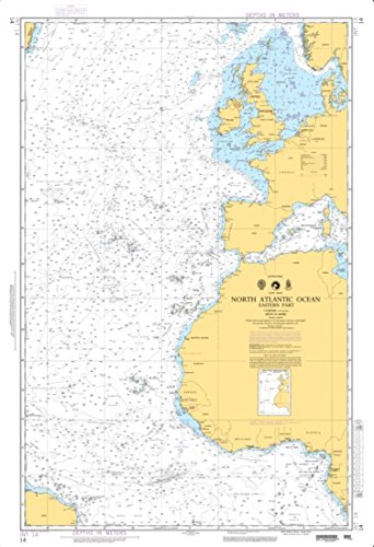 NGA Chart 14-North Atlantic Ocean - Eastern Portion
