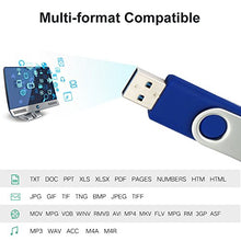 Load image into Gallery viewer, leizhan 128gb USB 3.0 Flash Drive for Samsung Galaxy S4 S5 S6 S7 HTC Nokia Moto Huawei, Micro-USB 3.0 Pen Drive, Blue

