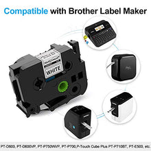 Load image into Gallery viewer, MarkDomain Compatible TZe-251 24mm Label Tape Replacement for Brother Ptouch TZe251 TZ251 TZe TZ Tape 24mm 0.94 Laminated White Tape for Brother PTD600 PT-P700 PT-P710BT PT2730 Label Maker, 3-Pack
