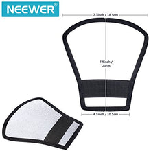 Load image into Gallery viewer, Neewer 2 Pieces Camera Speedlite Flash Softbox Diffuser Kit, 10x9x8inches Bendable White Reflector and 7x8x4 inches Silver/White Two-Side Reflector, Universal Mount Compatible with Nikon Sony
