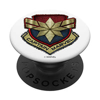 Marvel Captain Marvel Movie Stitched Badge PopSockets PopGrip: Swappable Grip for Phones & Tablets