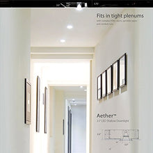 Load image into Gallery viewer, WAC Lighting R3ASWT-A830-HZWT Aether Square Wall Wash Trim with LED Light Engine Flood 50 Beam 3000K Soft, Haze White
