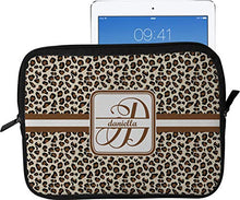 Load image into Gallery viewer, Leopard Print Tablet Case/Sleeve - Large (Personalized)
