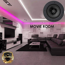 Load image into Gallery viewer, Package: Gravity Premium SG-6Hi 6.5 1200 Watts Flush Mount In-wall In-ceiling 2-Way Universal Home Speaker System with PP Cone Titanium Tweeter Stereo Sound (6 Speakers Included)
