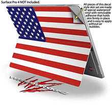 Load image into Gallery viewer, USA American Flag 01 - Decal Style Vinyl Skin fits Microsoft Surface Pro 4 (Surface NOT Included)
